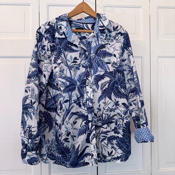 Talbots Classic Cotton Button Down Shirt - Lot of 2 - Picture 2 of 14